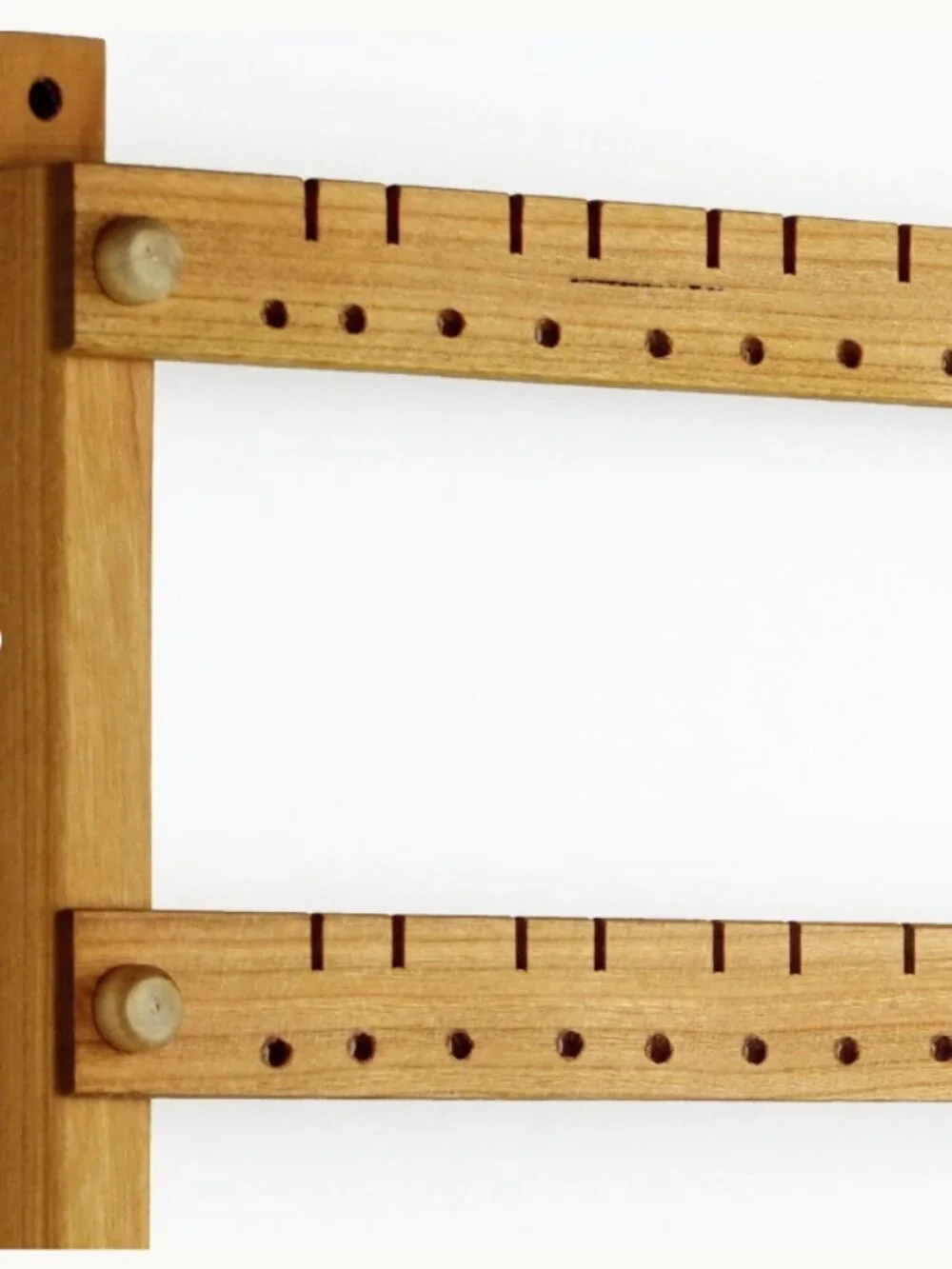 WALL MOUNT CHERRY WOOD EARRINGS HOLDER DISPLAY FOR 96 PAIRS NWOT